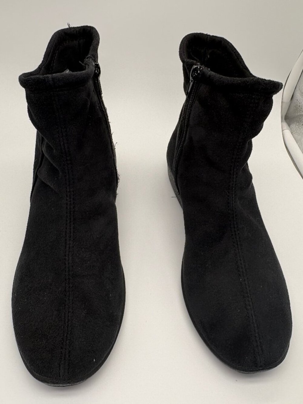 Arcopedico Black Stretch Ankle Boots Women EU 39 US 8-8.5 Side Zip Comfort